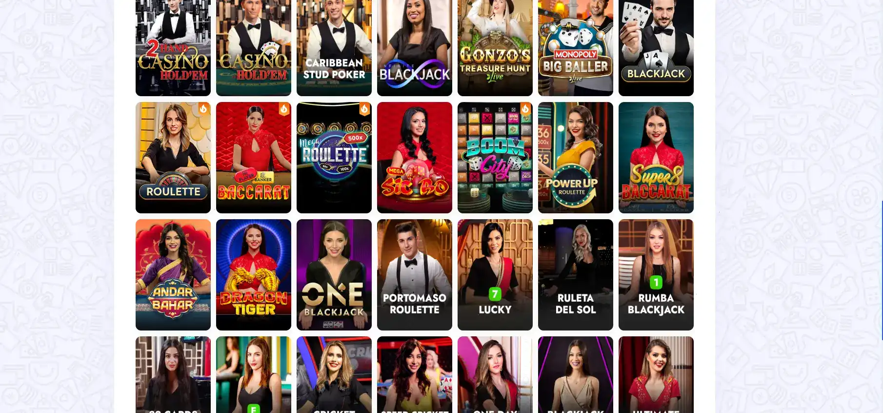 Мобильная версия казино Spark на телефоне